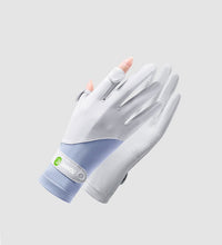 UPF 50+ Color-Block Anti-Slip Gloves