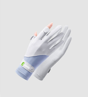 UPF 50+ Color-Block Anti-Slip Gloves