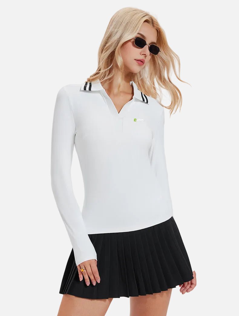 UPF 50+ Long-Sleeve Pickleball Polo