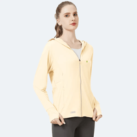Raw Yarn Ice Silk Hooded Sun Protection Jacket for Women