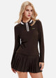 UPF 50+ Long-Sleeve Polo Pickleball Skirt Set