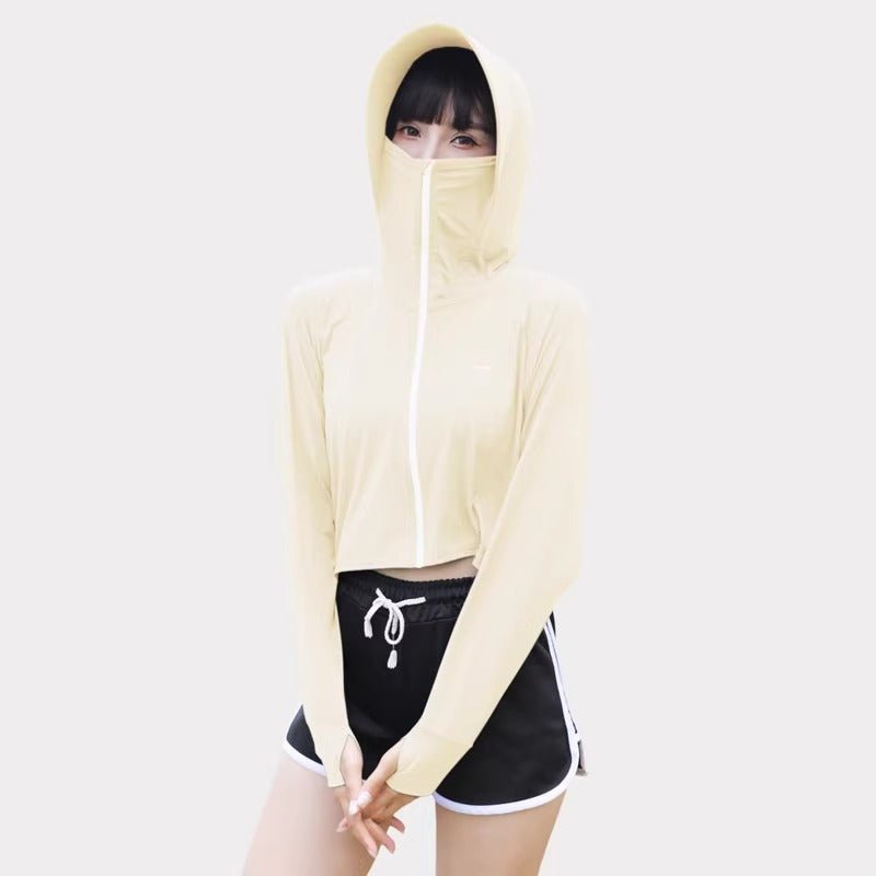 Zip Up Thumbhole Hooded Jacket UPF50+