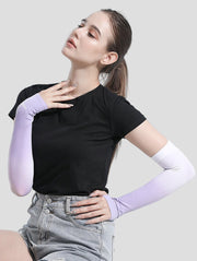 woman wearing a pair of Ombre UPF 50+ Arm Sleeves