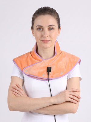 #Orange Heated Neck and Shoulder Wrap