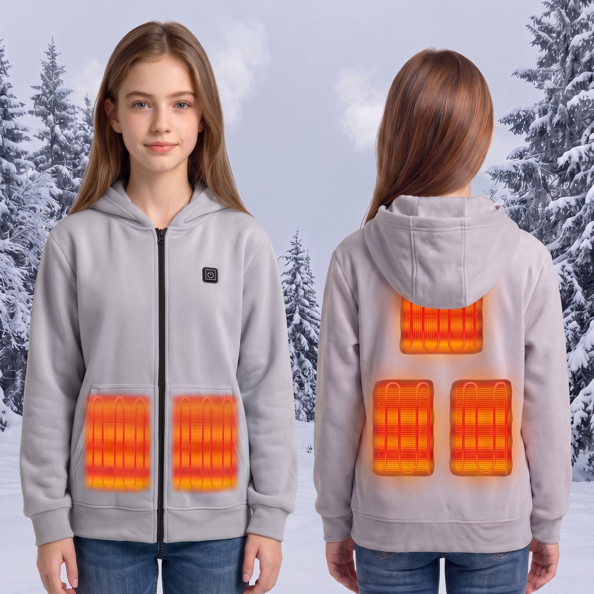 Outdoor Thermal Heating Fleece Jacket