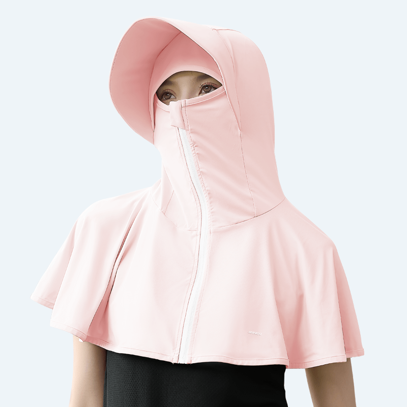Pink Full Coverage Sun Protection Hat  UPF 50+