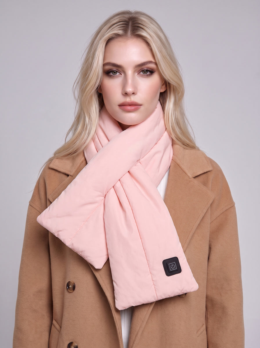 #Pink Thermal Heated Scarf