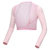 Pink UPF50 Ice Silk Golf Mesh Shrug Sleeves