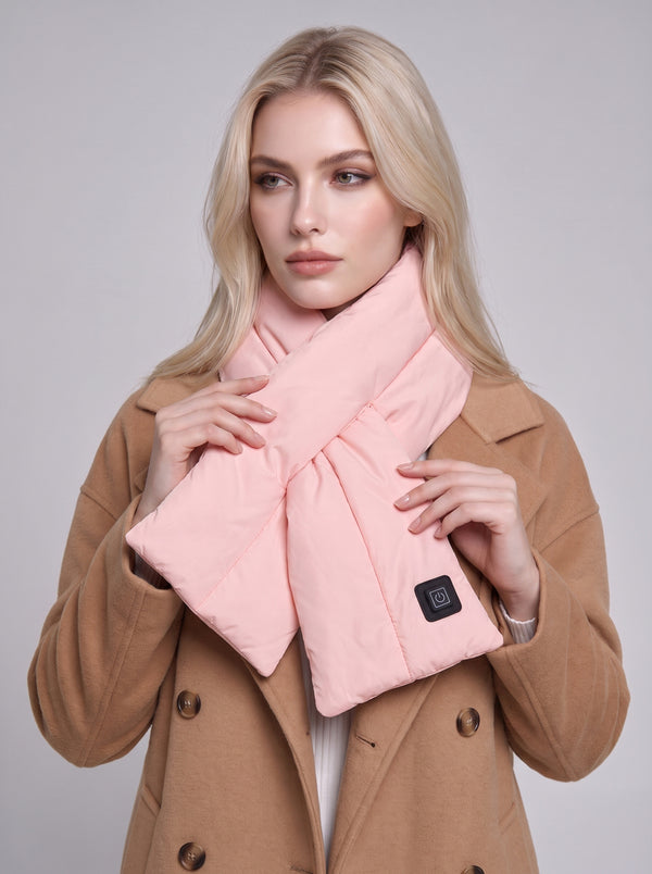 #Pink Unisex Thermal Heated Scarf