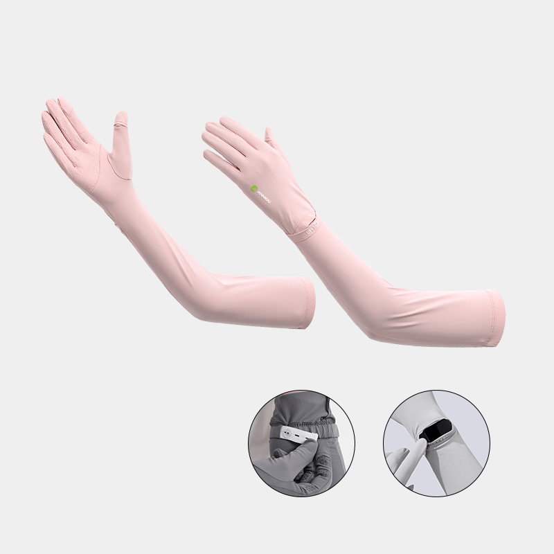 Pink anniou Cooling UV Protection Arm Sleeves
