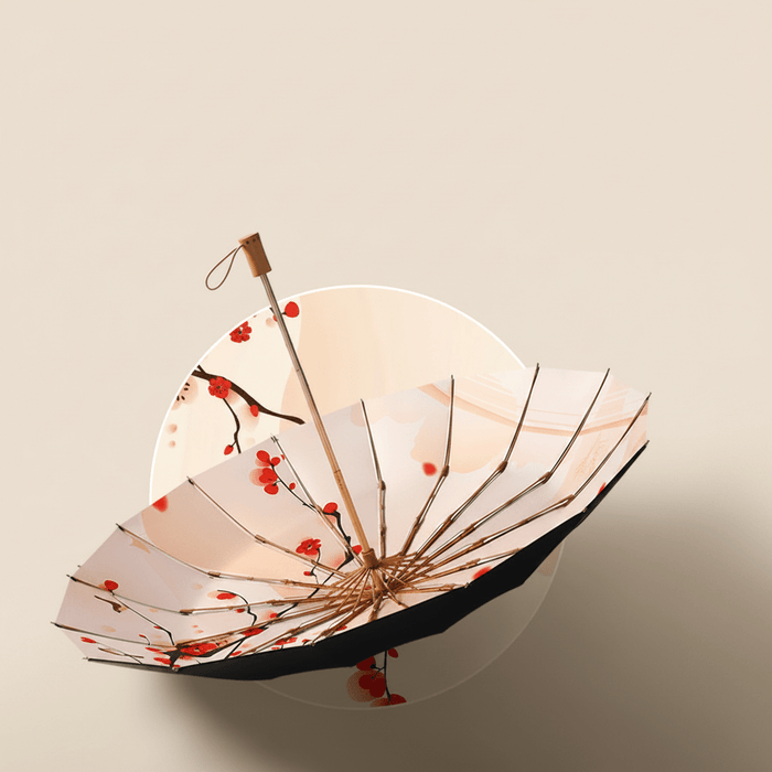 Plum Blossom Pattern Umbrella UPF50+