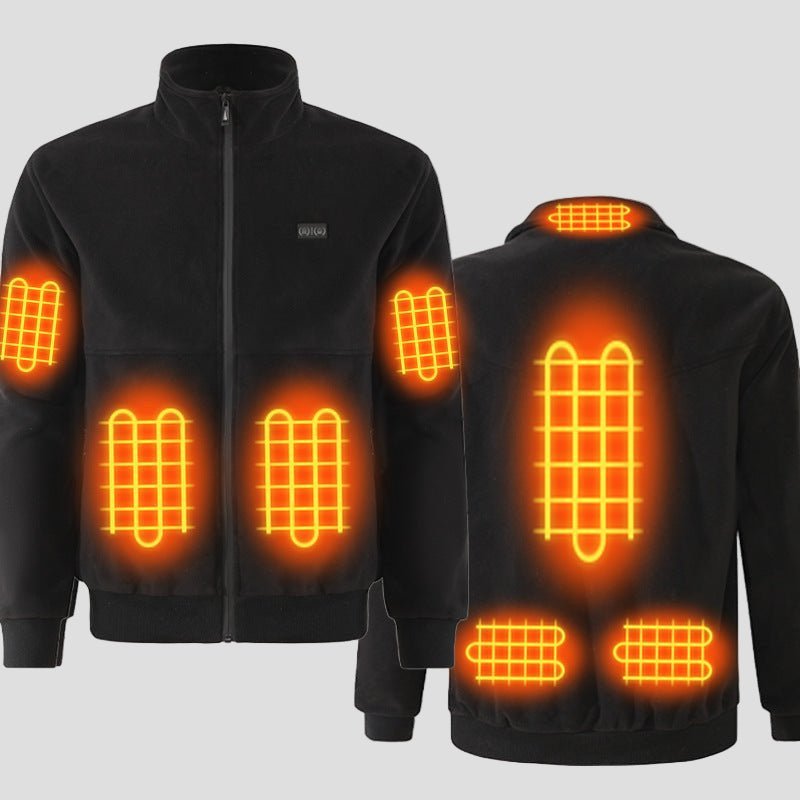 7 area Polar Fleece Heated Jacket