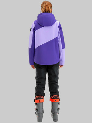 #Purple Rear of Women's Ski Jacket Outdoor