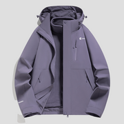 Purple Waterproof 3 in 1 Fleece Jacket by Anniou 
