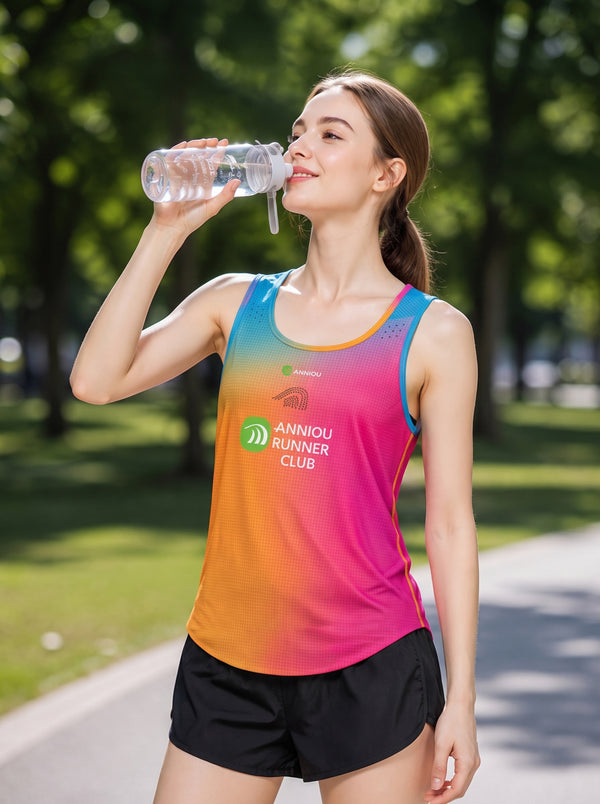 #RainbowGradient marathon Tank Top