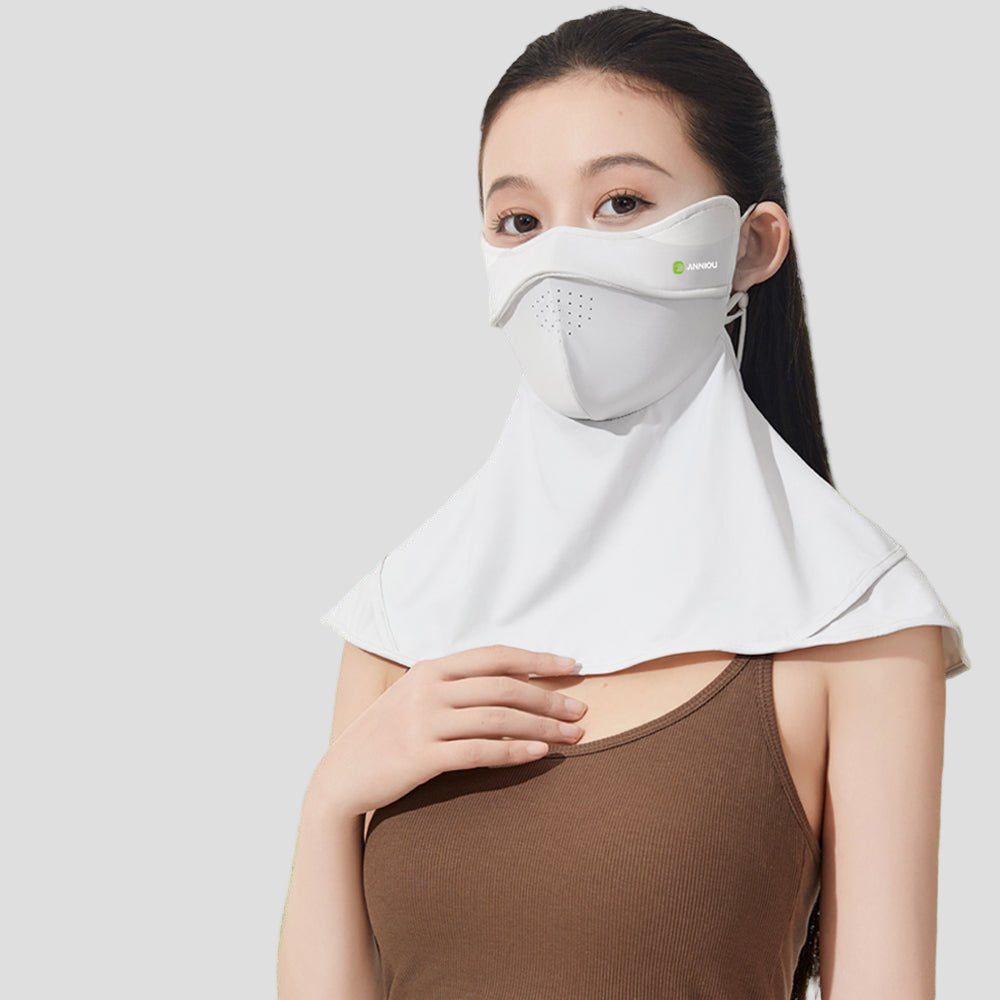 Raw Yarn UV Face Cover UPF 50+ by Anniou