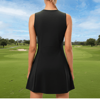 Rear of Black Women's Golf Skirt