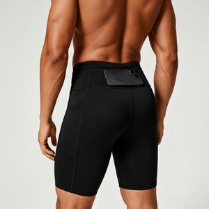 Rear of Performance #black Compression Shorts