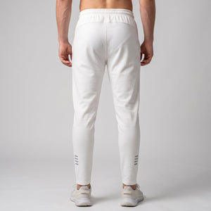 Rear of #white Men's Heavyweight Sweatpants