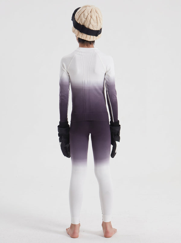 #DarkPurple Children's Boy Ski Base Layer Set