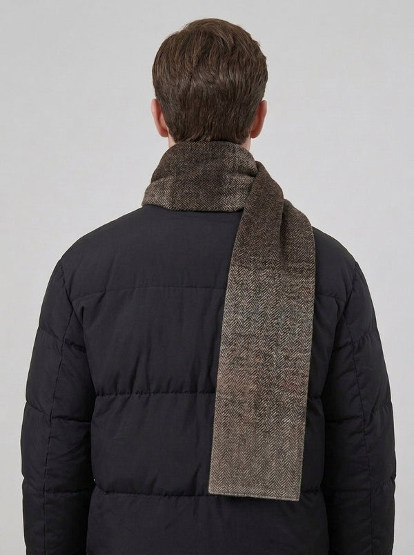 #VolcanicGray Men Mulberry Silk Scarf