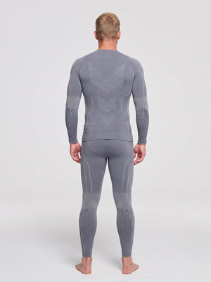 #Oatgrey Men Wool Quick Dry Base Layer set