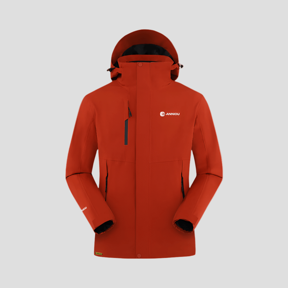 Red 3-in-1 Removable Shell Jacket 