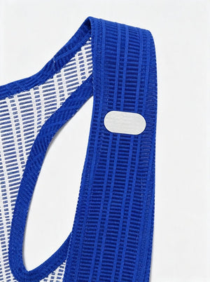Reflective strips on left and right shoulders