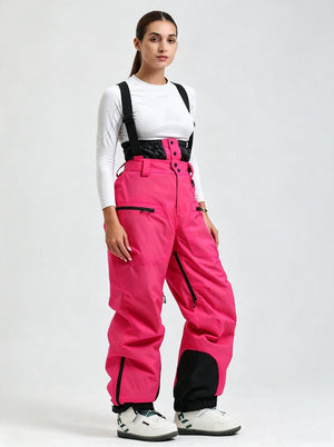 #Rosered Women's Suspender Ski Bib Pants