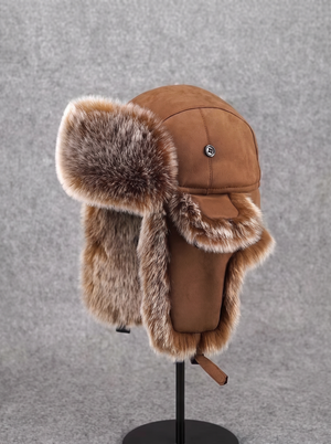 #Brown Ear Protecting Cold Weather Hat
