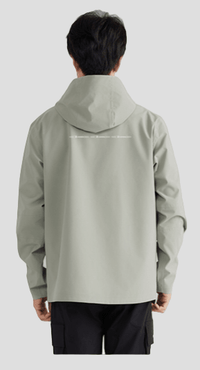 Seamless Hardshell Hooded Jacket back