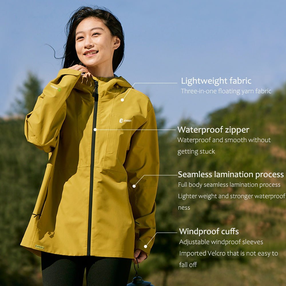 Seamless Hardshell Hooded Jacket features