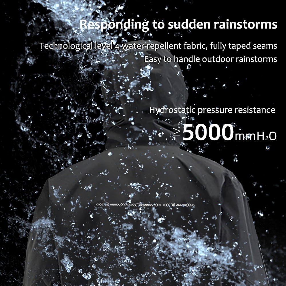 Seamless Hardshell Hooded Jacket water protection