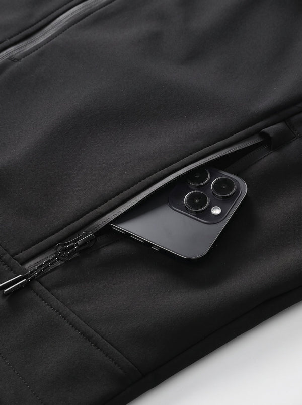 Secure zippered side pocket