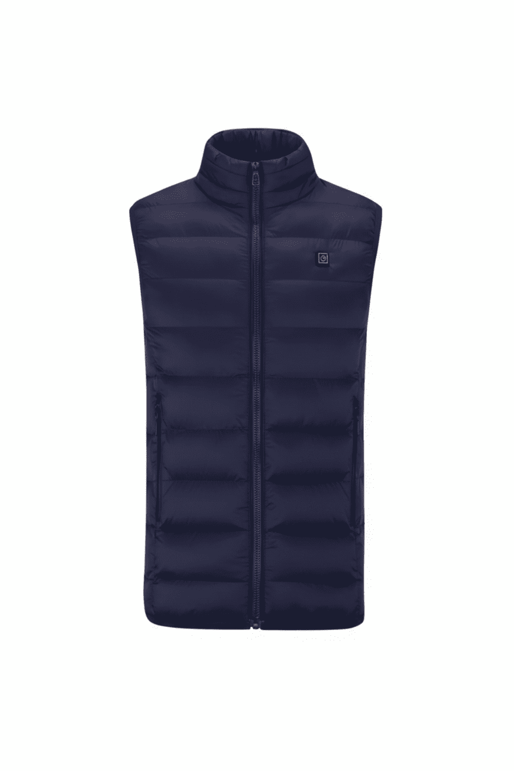 Single button heated vest in Navy