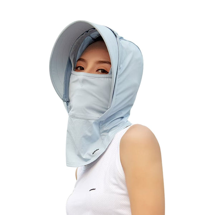 Sky Blue Sun Protective Hat Balaclava by Anniou