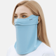 light blue   neck gaiter Face Mask UPF 50+