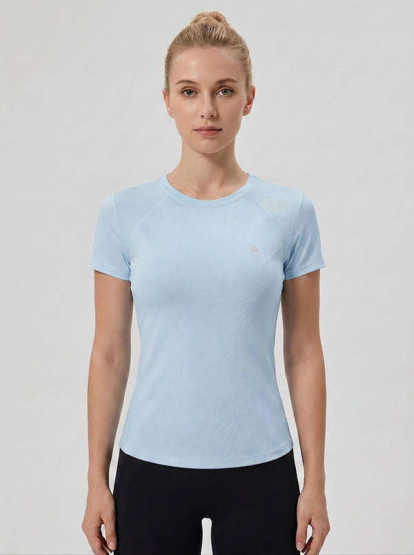 #Skyblue Women's Tight-fitting Yoga Top