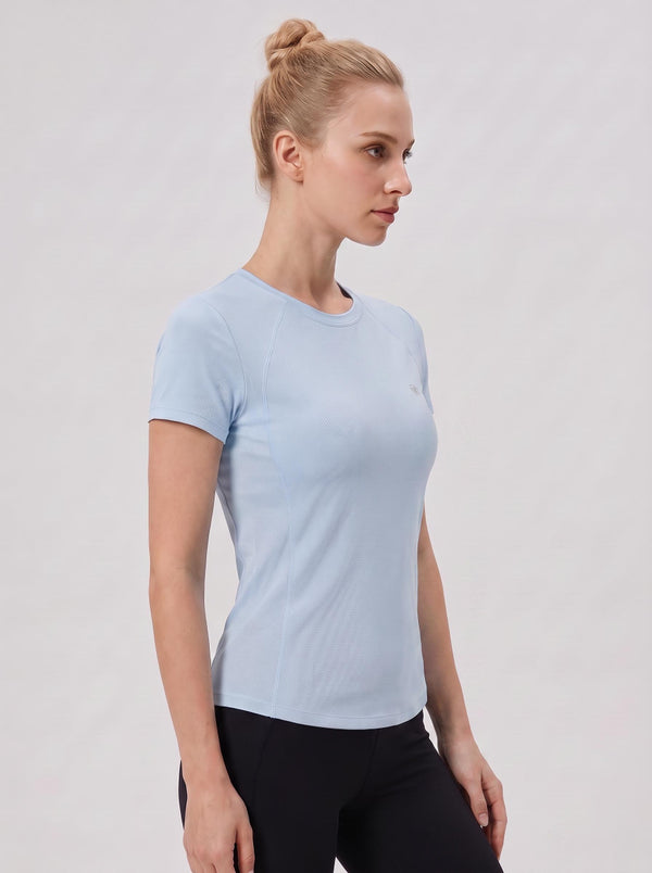 #Skyblue side of Women's Tight-fitting Yoga Top