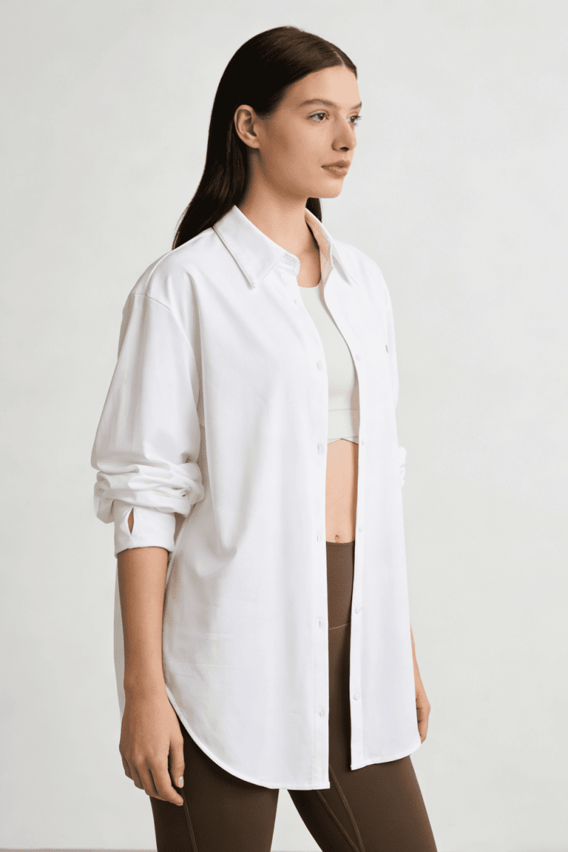 White Sun Protective UPF 50+ Sun Shirt
