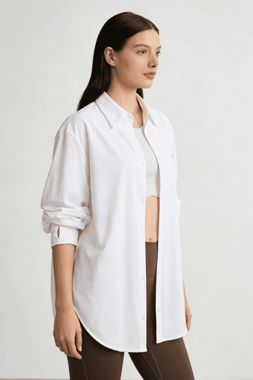 White Sun Protective UPF 50+ Sun Shirt