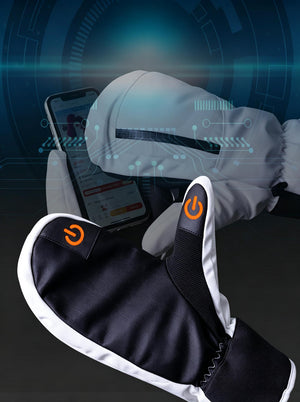 #white Touch Screen Mittens