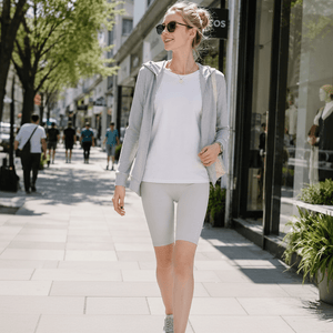 Tummy Control High Waist #grey Gym Shorts