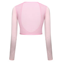 UPF50 Ice Silk Golf Mesh Shrug Sleeves of Back View