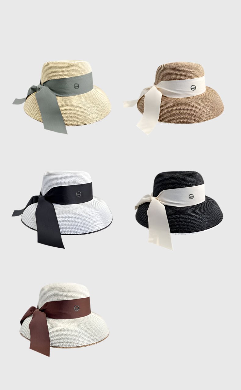 UPF 50+bow Straw Hat collection