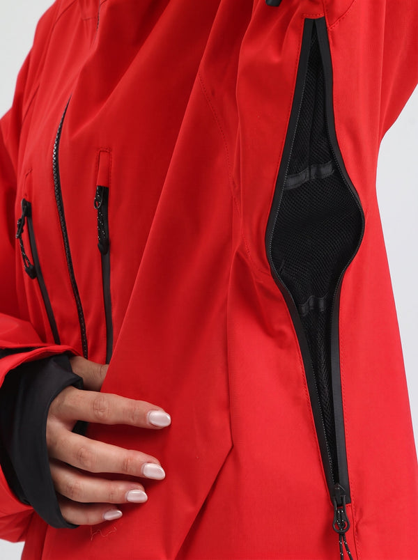 Underarm ventilation zipper