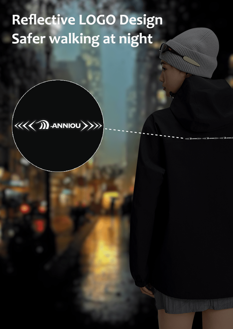 Waterproof 3 in 1 Fleece Jacket reflective 