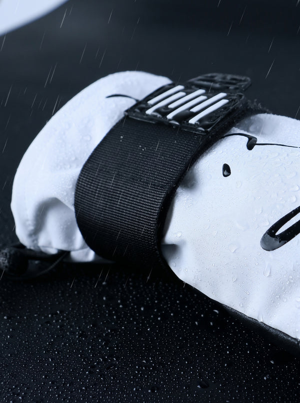 Waterproof #White Wrist Guard Snowboard Gloves