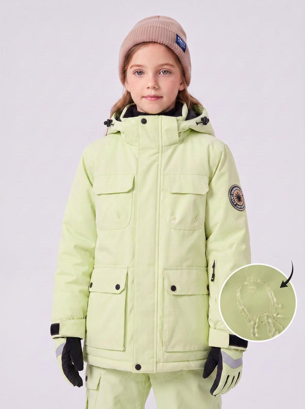 #lemonyellow Waterproof and stain-resistant fabric ski suit