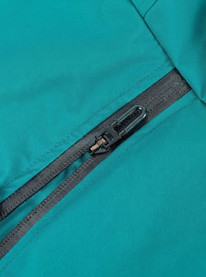 Waterproof self-locking zipper